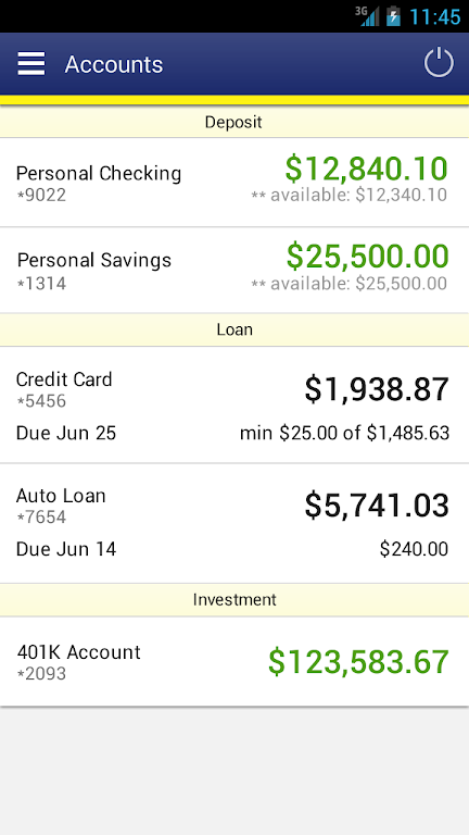 CCU FL Mobile Banking Screenshot 1 