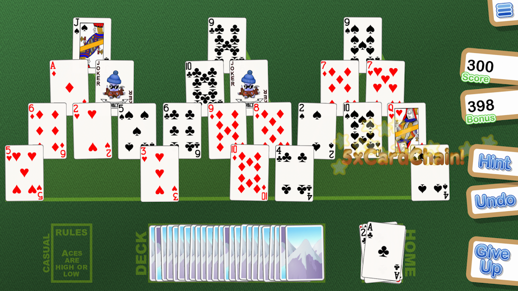 Crystal TriPeaks Solitaire Screenshot 1 