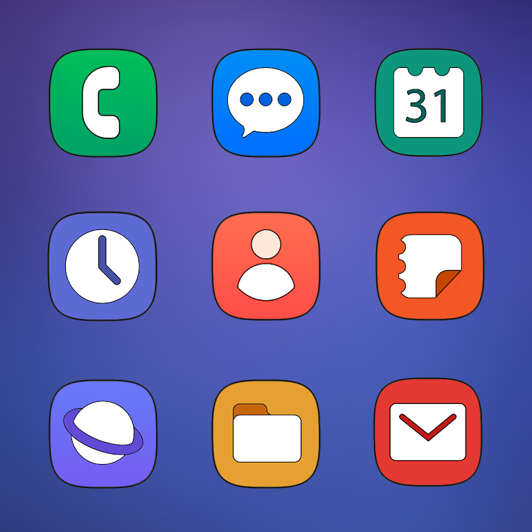 One UI HD – Icon Pack Mod Screenshot 2 