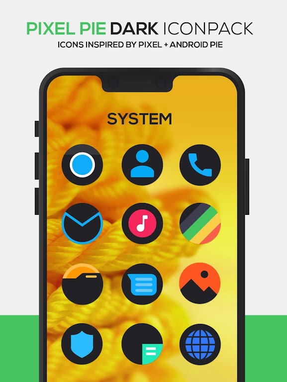 Pixel DARK Icon Pack Mod Screenshot 1 