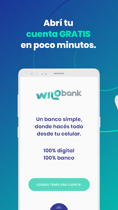 Wilobank - Alta de usuario Screenshot 3