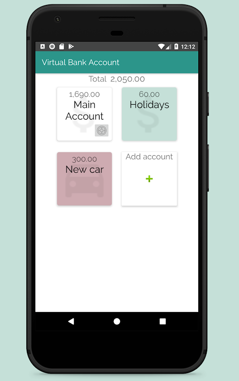 Virtual Bank Account - Piggy bank money saver Screenshot 1