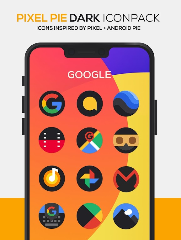 Pixel DARK Icon Pack Mod Screenshot 2 