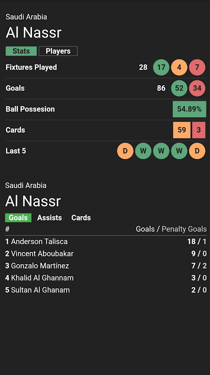 Al-Nassr saudi matches Screenshot 3