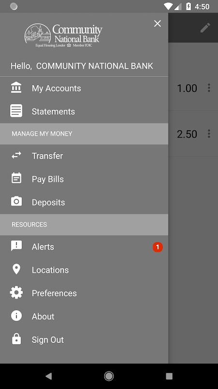 CNB Mobile Banking Screenshot 2 