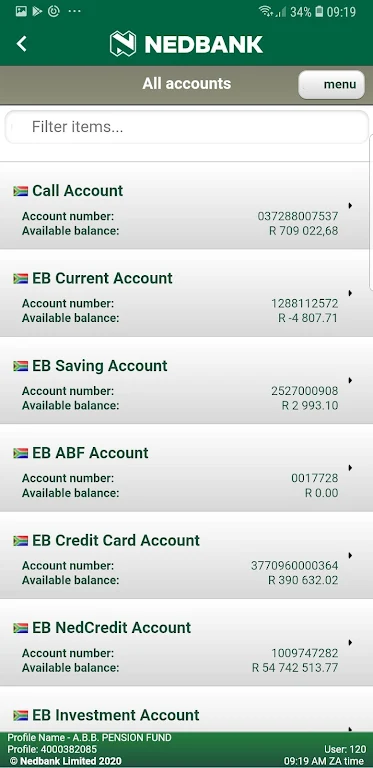 Nedbank AppSuite Screenshot 3 