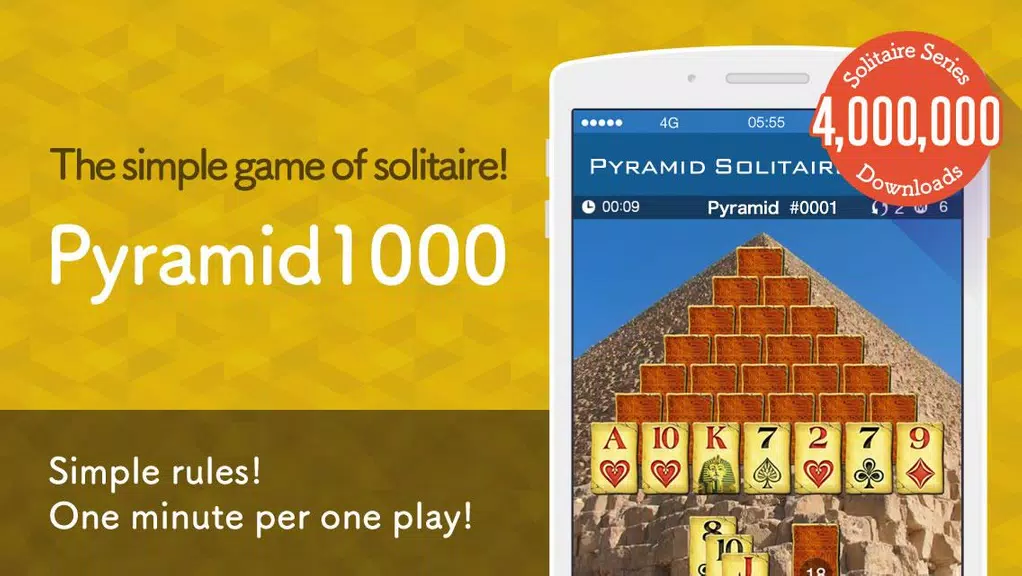 Pyramid Solitaire 1000 Screenshot 1