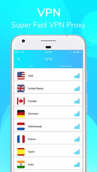 VPN - Best vpn,fast secure and super proxy master Screenshot 1 