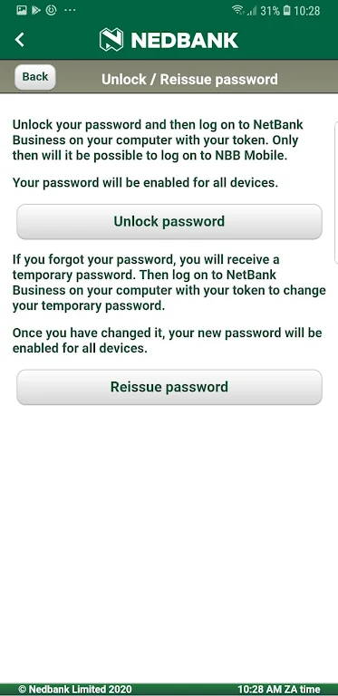 Nedbank AppSuite Screenshot 2