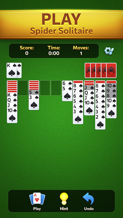 Spider Solitaire Daily Break Screenshot 1 