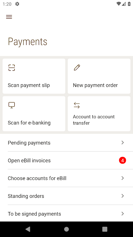 Mobile Banking Bank Zimmerberg Screenshot 3