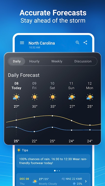 1Weather: Forecast & Radar Mod Screenshot 2 