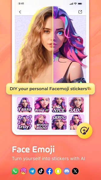 Facemoji AI Emoji Keyboard Mod Screenshot 4 