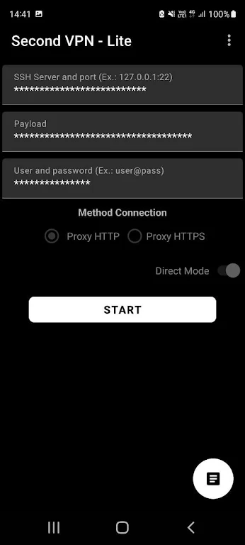 Second VPN - Lite Screenshot 1