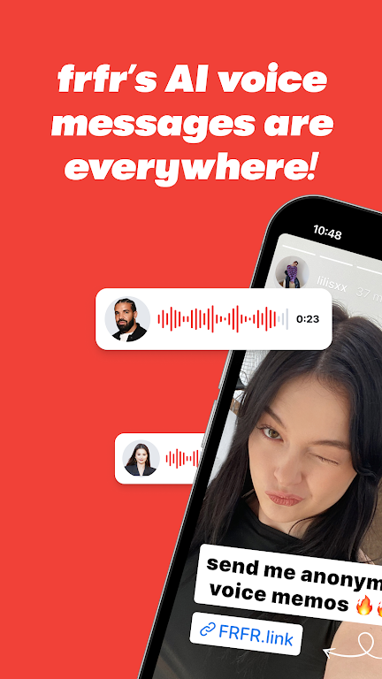 frfr: AI voice messages Screenshot 1