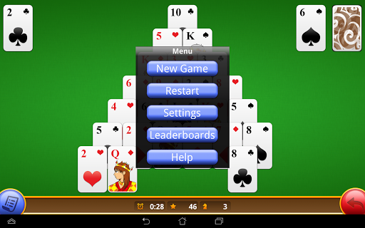 Classic Pyramid Solitaire Free Screenshot 2 