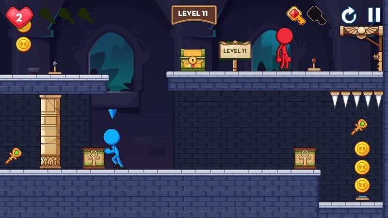 Stick Red Blue: Mystery Quest Screenshot 1 