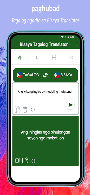 Translate Tagalog to Bisaya Screenshot 2