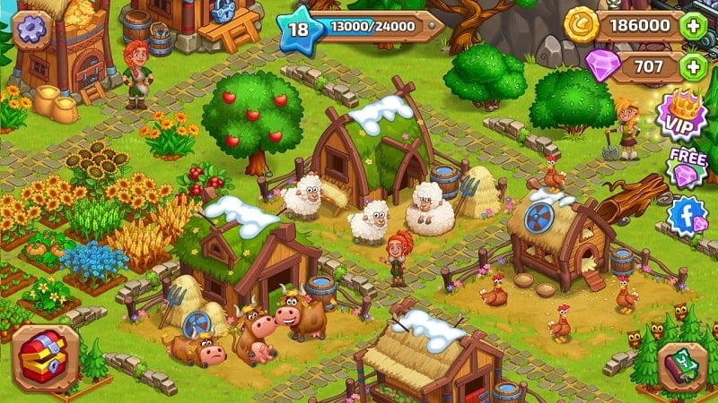 Vikings and Dragon Island Farm Screenshot 1