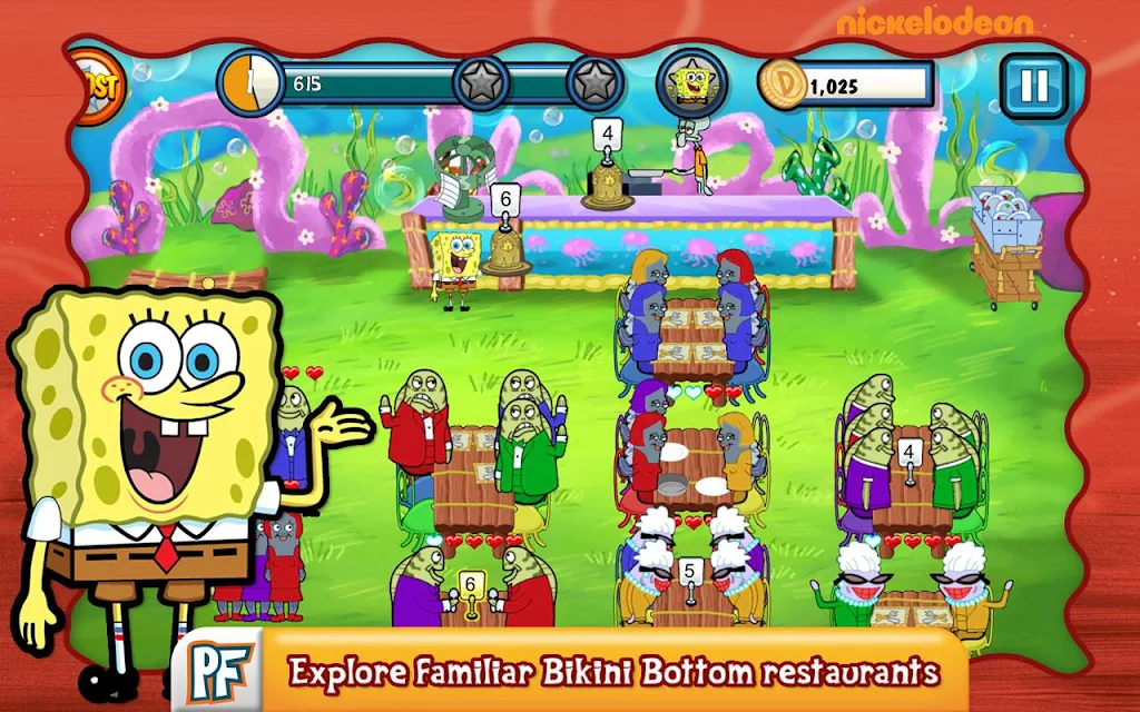 SpongeBob Diner Dash Screenshot 1