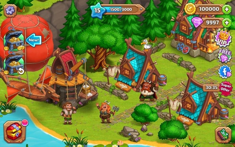 Vikings and Dragon Island Farm Screenshot 2 