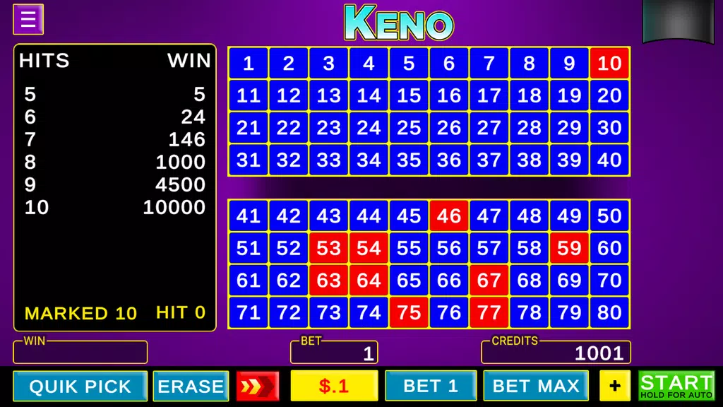 Keno - Las Vegas Games Offline Screenshot 3