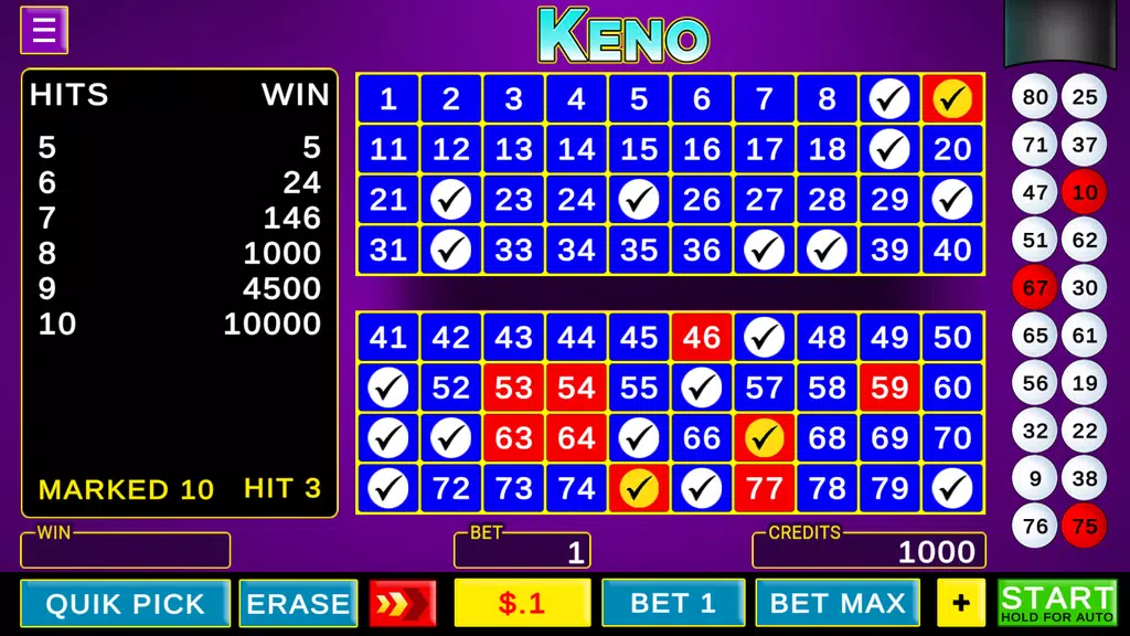 Keno - Las Vegas Games Offline Screenshot 2