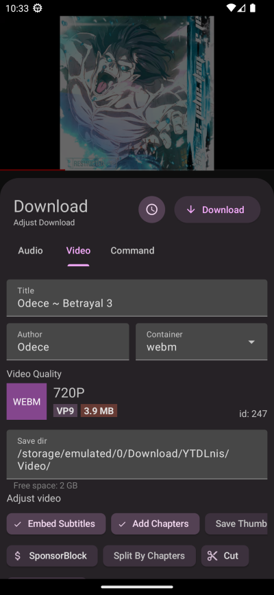 YTDLnis Downloader Mod Screenshot 1 