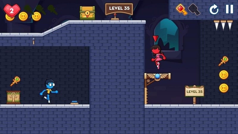 Stick Red Blue: Mystery Quest Screenshot 2