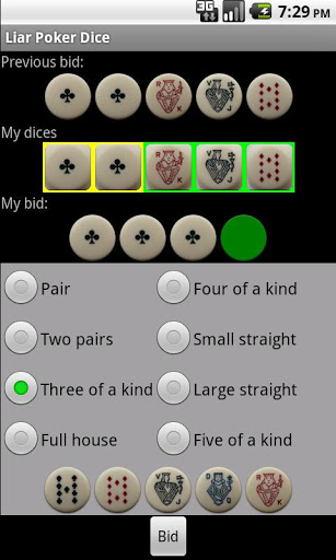 Liar Poker Dice Screenshot 1