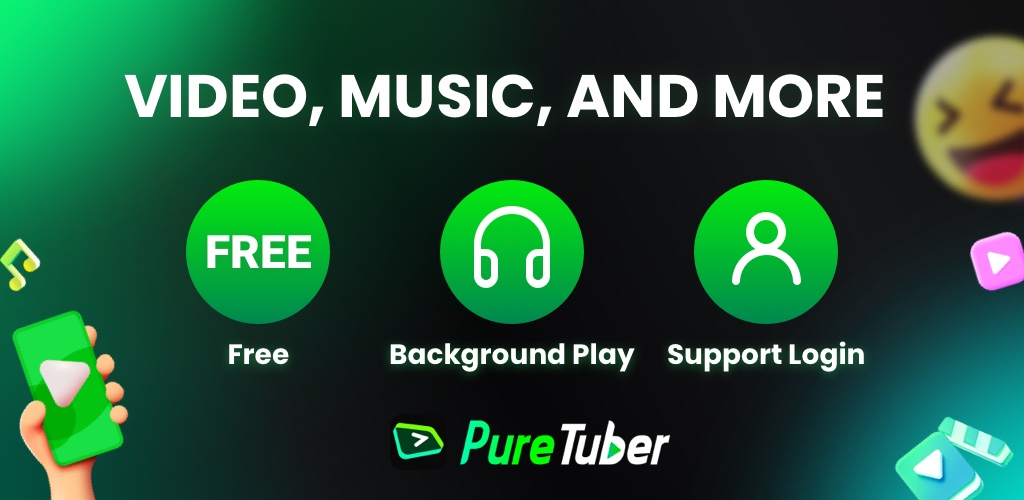 Pure Tuber: Video & MP3 Player Mod Screenshot 1