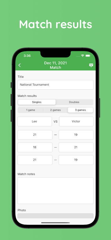 Badminton Schedule Planner Screenshot 2 