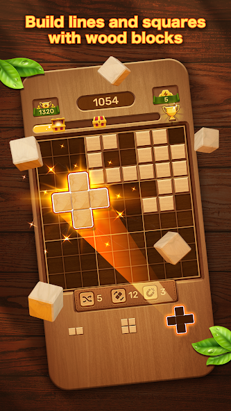 Just Blocks: Wood Block Puzzle Mod Screenshot 1 