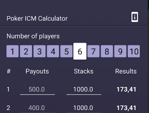 ICM Calculator Screenshot 2 