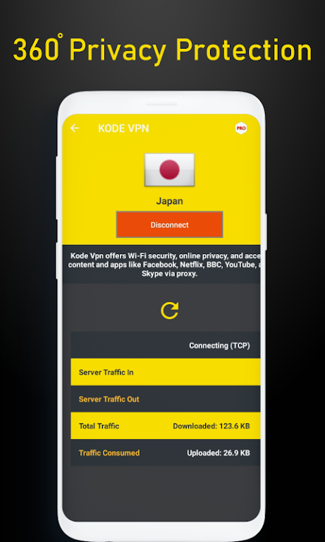 KODE VPN Screenshot 2