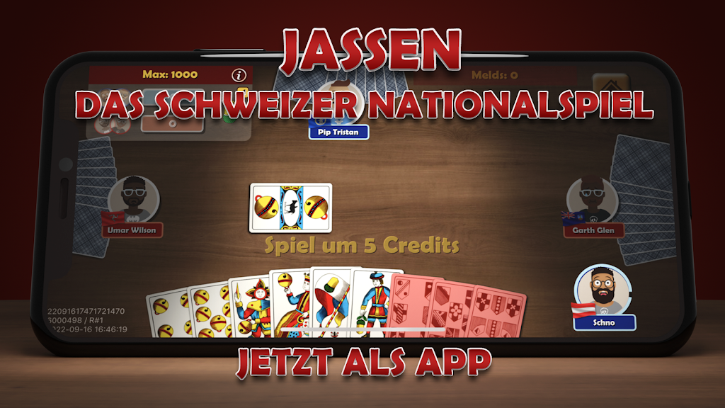 Jassen Online - Card Game Screenshot 1