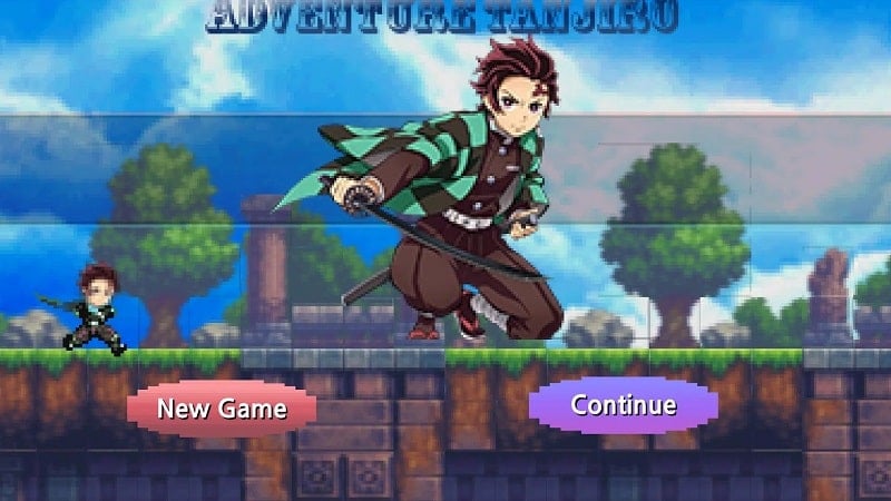 Tanjiro Game: Pixel Adventure Screenshot 1 