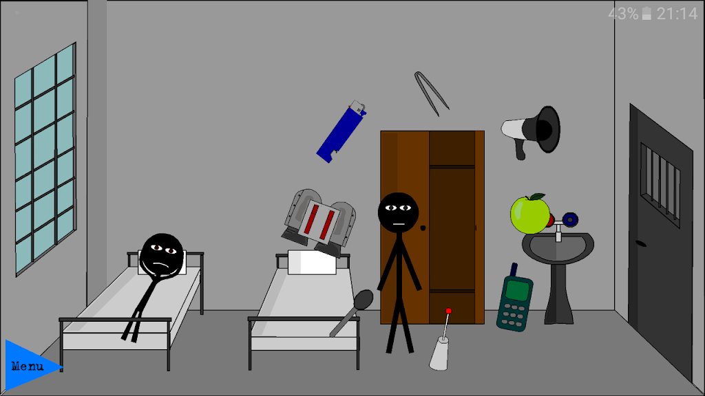 Stickman escape madhouse Screenshot 1