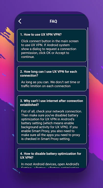 UX VPN Screenshot 3 