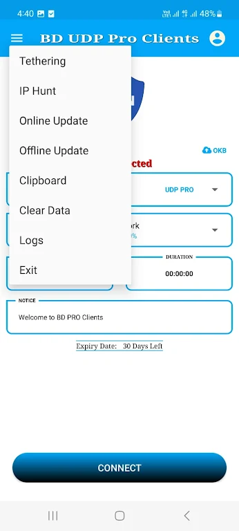 BDVPN UDP PRO Clients Screenshot 4 