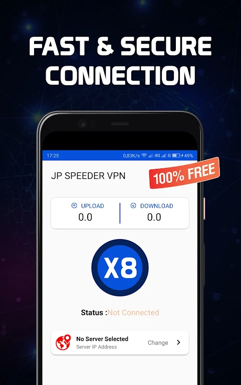 SPEEDER VPN - No Root Screenshot 1 