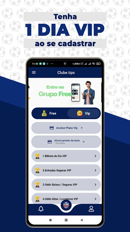 Clube.Tips - Dicas de Futebol Screenshot 1 