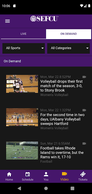 UAlbanySports Screenshot 4