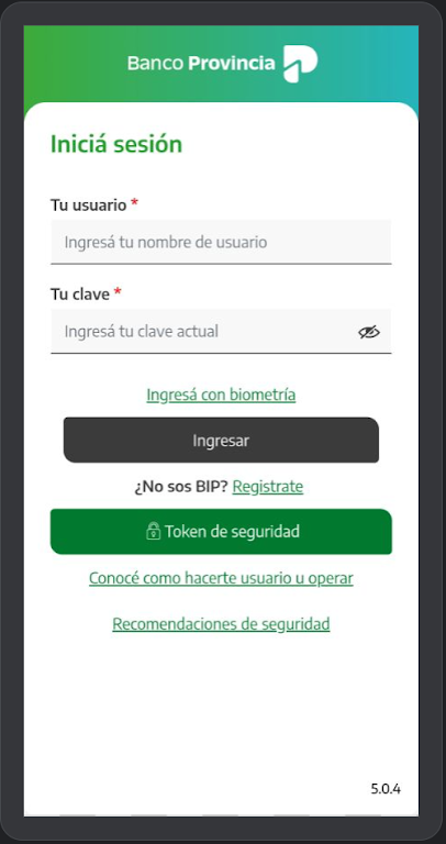 BIP Mobile Screenshot 1