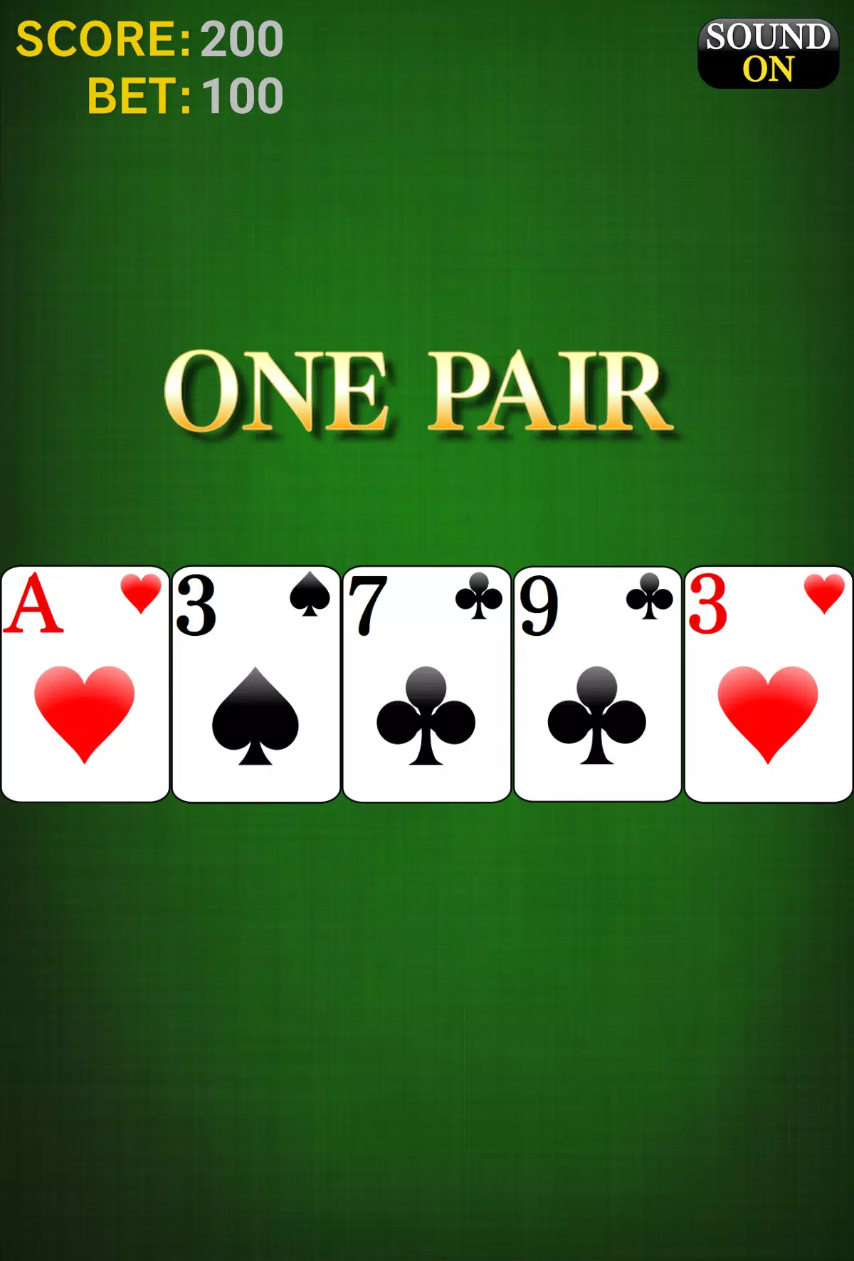 Poker card game Screenshot 1 