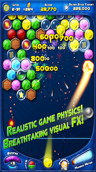 Bubble Bust! HD Bubble Shooter Mod Screenshot 2 