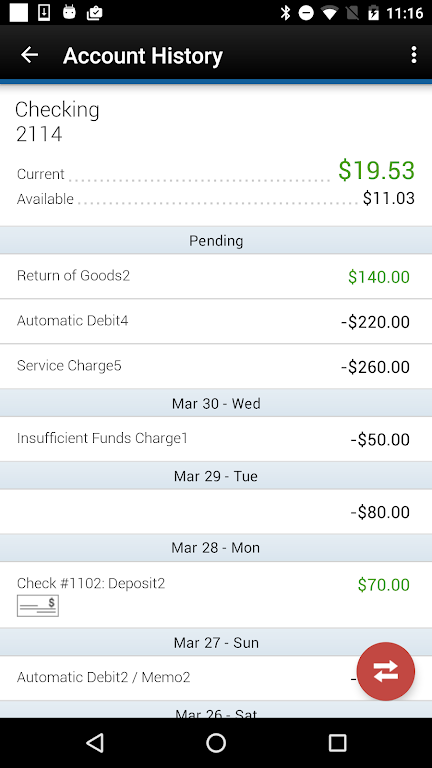 SFCU Mobile Banking Screenshot 1 