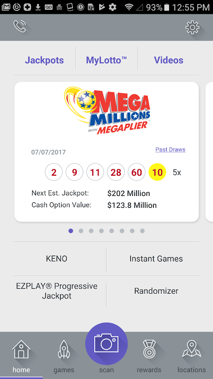 Ohio Lottery Screenshot 1