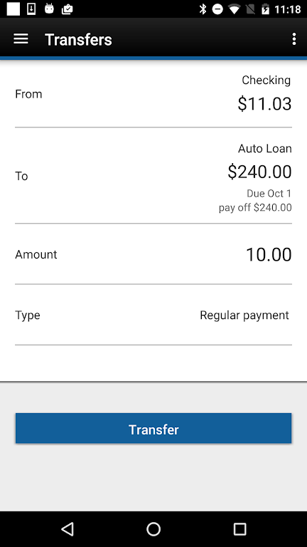 SFCU Mobile Banking Screenshot 2