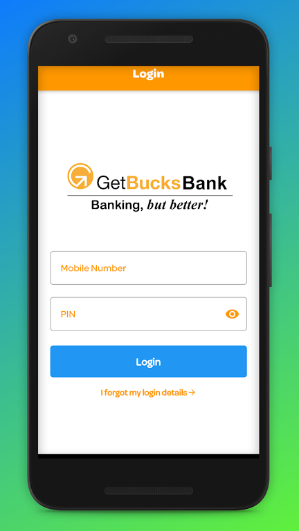 GetBucks Mobile Banking Screenshot 1